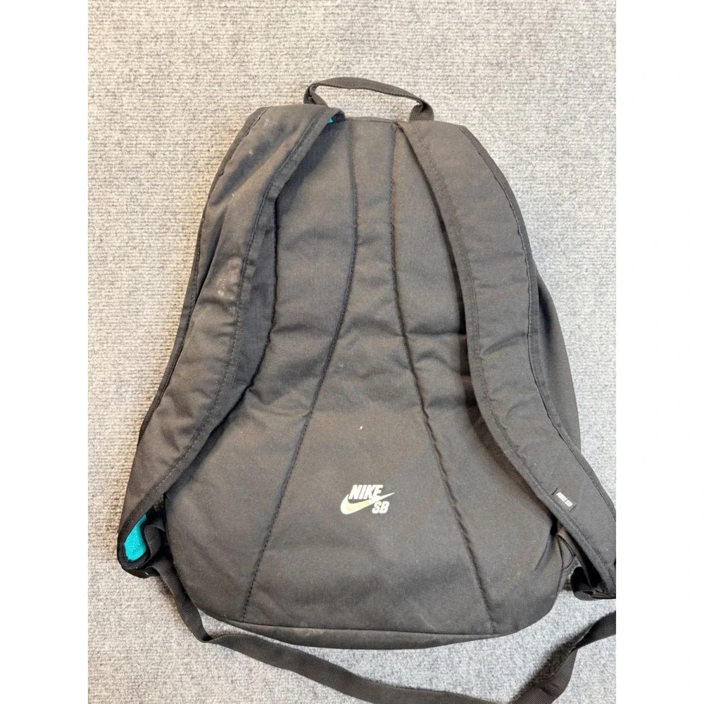 Nike SB Skateboard Backpack Grey Black Teal Streetwear Tactical Hiking Bag